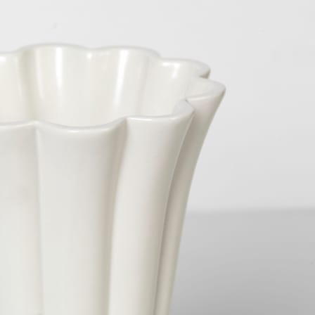 Vase Heli Large céramique blanc / Ø 17 x H 30 cm - BROSTE COPENHAGEN