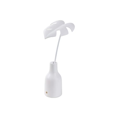 Leaf Lamp - Delicio Wireless rechargeable lamp plastic material white / LED - Seletti