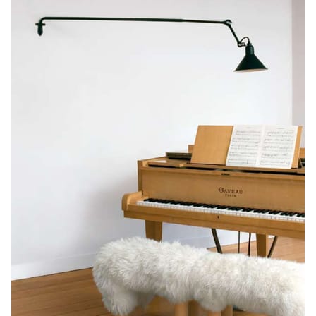 Applique N°213 métal noir / Bras téléscopique - Lampe Gras - DCW éditions
