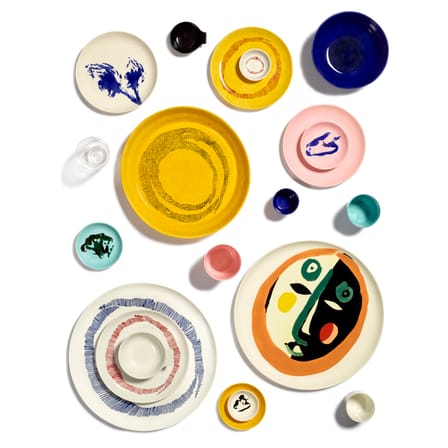 Assiette de présentation Feast céramique multicolore / Ø 35 x H 2 cm - Serax