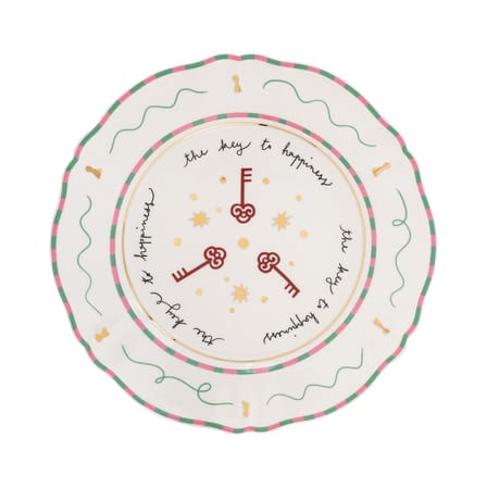 Assiette Il frutto della passione - Keys céramique vert / Ø 26,5 cm - Bitossi Home