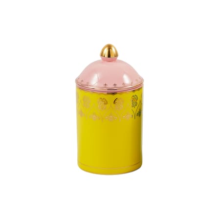 Boîte Grandpa Medium céramique jaune / Ø 11 x H20 cm - Pols Potten