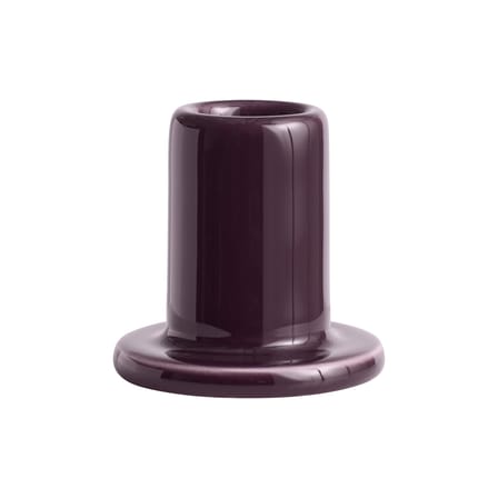 Bougeoir Tube Small céramique violet / H 5 cm - Hay