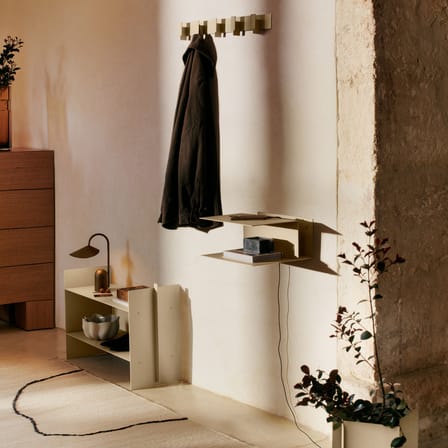 Console basse Lager métal beige / L 77 x P 28 x H 50 cm - Ferm Living