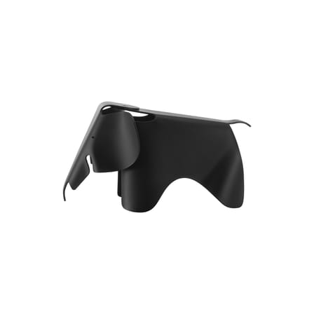 Décoration Eames Elephant RE (1945) noir / L 78,5 cm - Plastique recyclé - Vitra