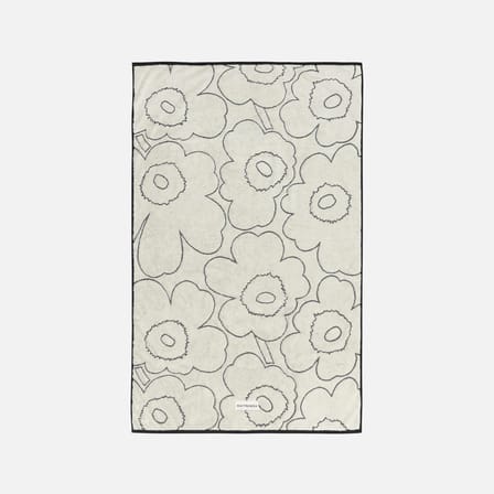 Drap de bain Piirto Unikko beige / 100 x 160 cm - Marimekko