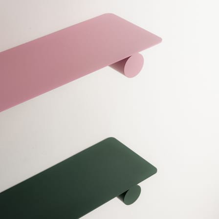 Étagère Pipeline Duo métal vert / L 76 cm - raawii