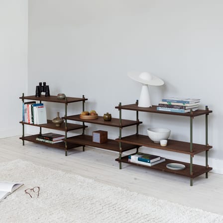 Étagère Shelving System – s.65.3.A bois marron / L 239 x H 85 x Prof. 35 cm - MOEBE