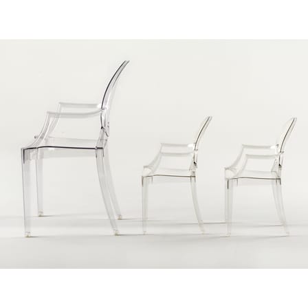 Fauteuil enfant Lou Lou Ghost plastique transparent - Kartell