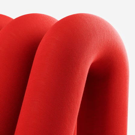 Fauteuil rembourré Extra Bold Sofa tissu rouge / Canapé modulable - L 72 cm (4 tubes) - Moustache