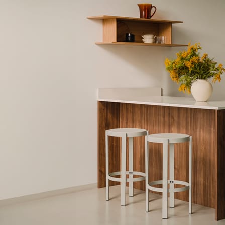 Doon High stool metal grey / H 65 cm - NOO.MA