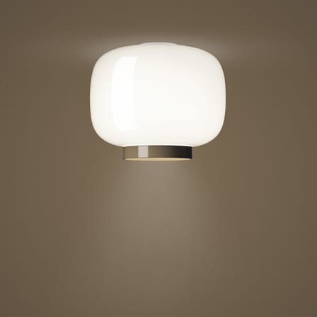 Plafoniera Chouchin Reverse n°3 vetro bianco / Ø 30 x H 25 cm - Vetro - Foscarini