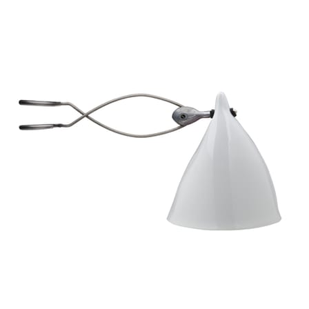 Spot à pince Cornette céramique blanc en porcelaine - Tsé-Tsé