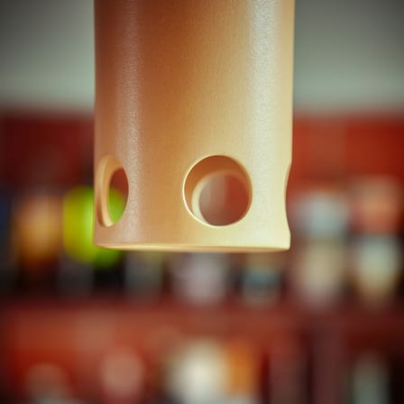 Suspension Ceramic céramique orange / Ø 15 x H 23 cm - HK LIVING