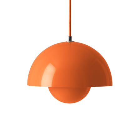 Suspension Flowerpot VP1 métal orange / Ø 23 cm - By Verner Panton, 1968 - &tradition