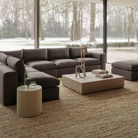 Table basse Elements / 120 x 90 x H 25 cm - Microciment - Ethnicraft