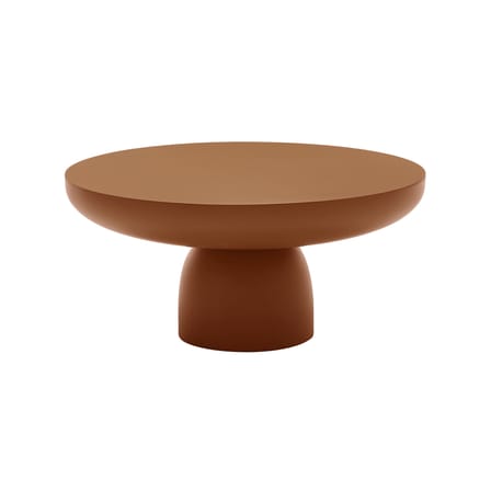 Table basse Olo Colours - Bois laqué bois orange / Ø 70 x H 33 cm - Mogg