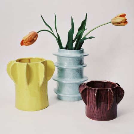 Vase Molly 03 céramique bleu / Ø 20.5 x H 29 cm - Serax