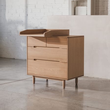 Zubehör pour commode Pure holz natur / Tisch mit Wickeltisch - NOBODINOZ