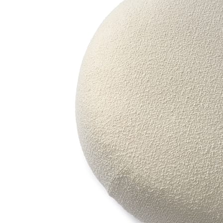 Canapé modulable A-Round-U tissu beige / Module Pouf droite - Bouclé - POLSPOTTEN