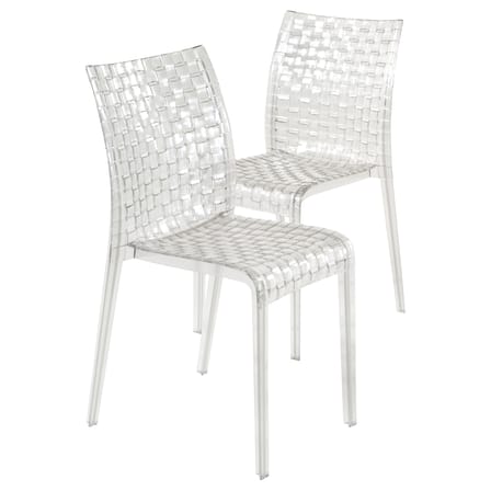 Chaise empilable Ami Ami plastique transparent Tokujin Yoshioka, 2009 - Kartell