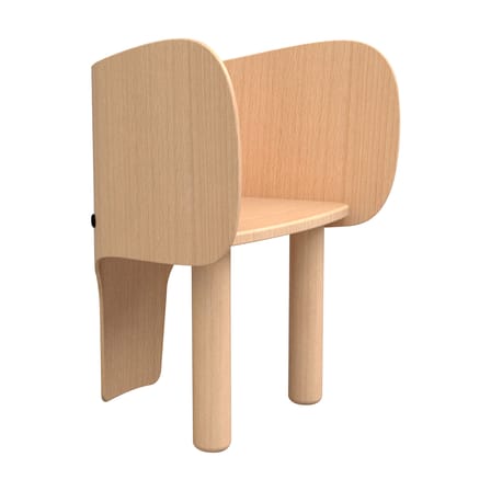 Chaise enfant Elephant bois naturel - EO
