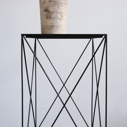 Console Light Star métal noir / L 82 x P 31 x H 91 cm - Zeus