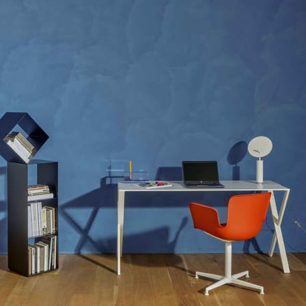 Fauteuil pivotant Juli Plastic noir - Cappellini