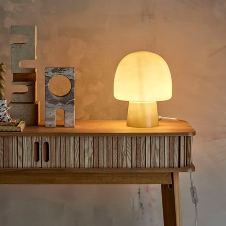 Lampe de table Paddy verre vert / Ø 20 x H 26,5 cm - Bloomingville
