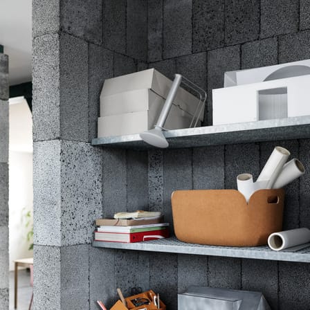 Lampe extérieur sans fil rechargeable Piton gris argent métal - Muuto