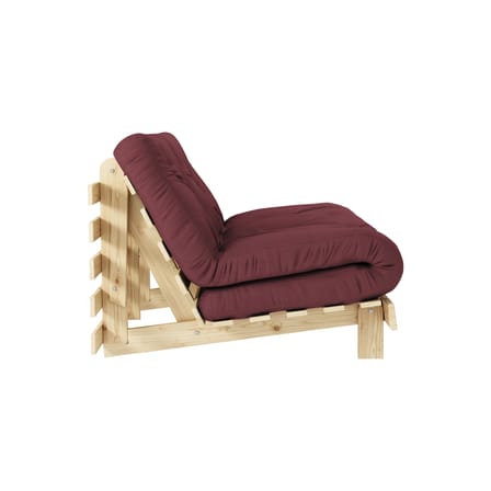 Schlafcouch Roots holz rot / B 140 cm - 3 Positionen / Struktur Pinie Klare Kiefer - KARUP DESIGN