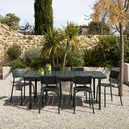 SSDr Outdoor Stacking chair plastic material green / For outdoors - Recycled - TIPTOE