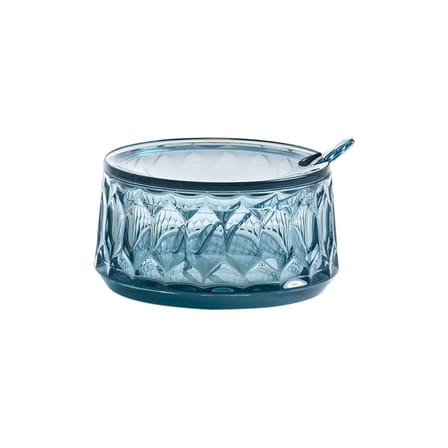 Sucrier Jellies Family plastique bleu / Avec cuillère - Kartell