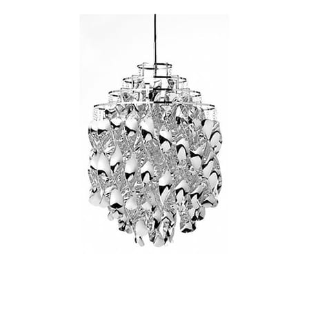 Suspension Spiral SP01 plastique argent métal / Ø 45 cm - Panton 1969 - Verpan