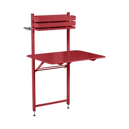 Table pliante Balcon Bistro métal rouge / Rabattable - 77 x 64 cm - Fermob