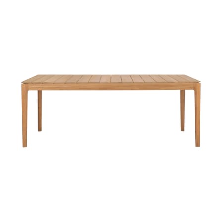 Table rectangulaire Bok OUTDOOR bois naturel / 200 x 100 cm - 8 personnes - Ethnicraft