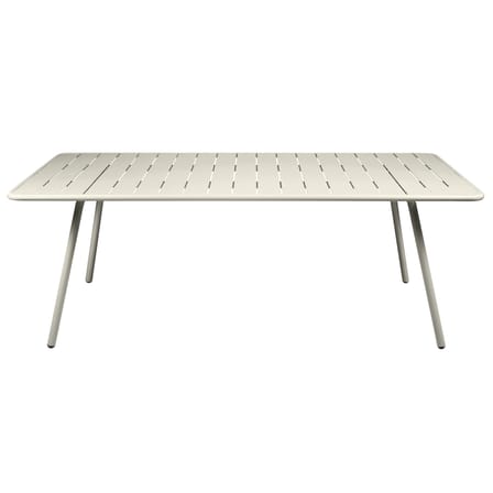 Table rectangulaire Luxembourg métal gris / 207 x 100 cm - 8 à 10 personnes - Fermob