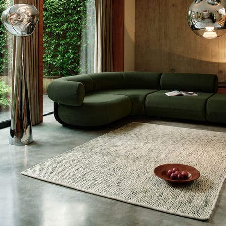 Tappeto Tweed tessuto verde / 170 x 240 cm - Tom Dixon