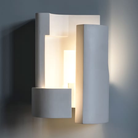 Wandleuchte Soul Story 5 stein weiß / LED - Gips - DCW éditions