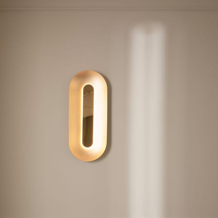 Applique Sasi Large métal or / LED - H 65 cm - NUURA