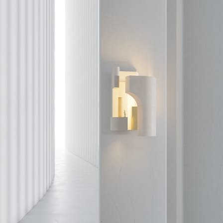 Applique Soul Story 4 / LED - Plâtre & feuille d'or - DCW éditions