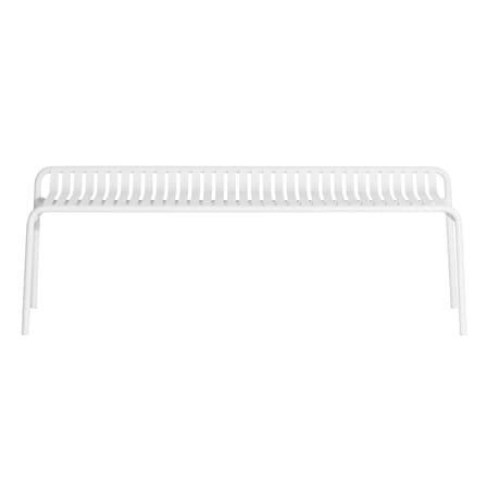 Banc Week-End métal blanc / Aluminium - L 156 cm - Petite Friture