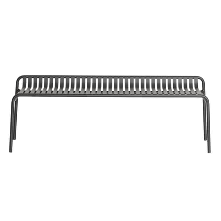 Banc Week-End métal noir / Aluminium - L 156 cm - Petite Friture