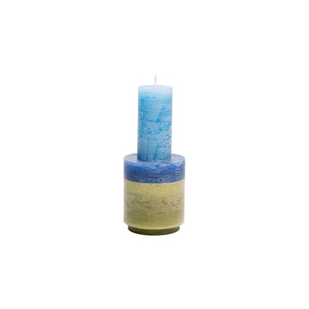 Candl Stack 02 Candle wax green (Design Museum Gent edition) / 3 stackable Units - Combustion 50 hours - STAN EDITIONS