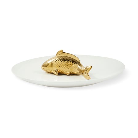 Centre de table Fish céramique blanc / Ø 40 cm - POLSPOTTEN