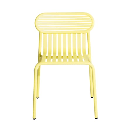 Chaise empilable Week-end métal jaune / Aluminium - Petite Friture