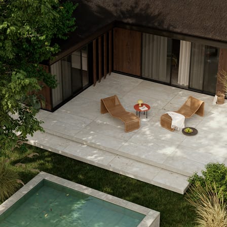 Chaise longue P3S OUTDOOR / Rotin synthétique tressé main - Réédition 1964 - Gubi