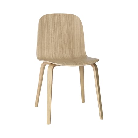 Chaise Visu bois naturel / Pieds bois - Muuto