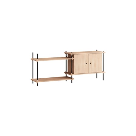 Étagère Shelving System – s.65.2.C bois naturel / L 162 x H 65 x Prof. 35 cm - MOEBE