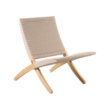 Fauteuil lounge MG501 OUTDOOR - Cuba Chair / Morten Gøttler, 1997 - Pliable / Corde - CARL HANSEN & SON